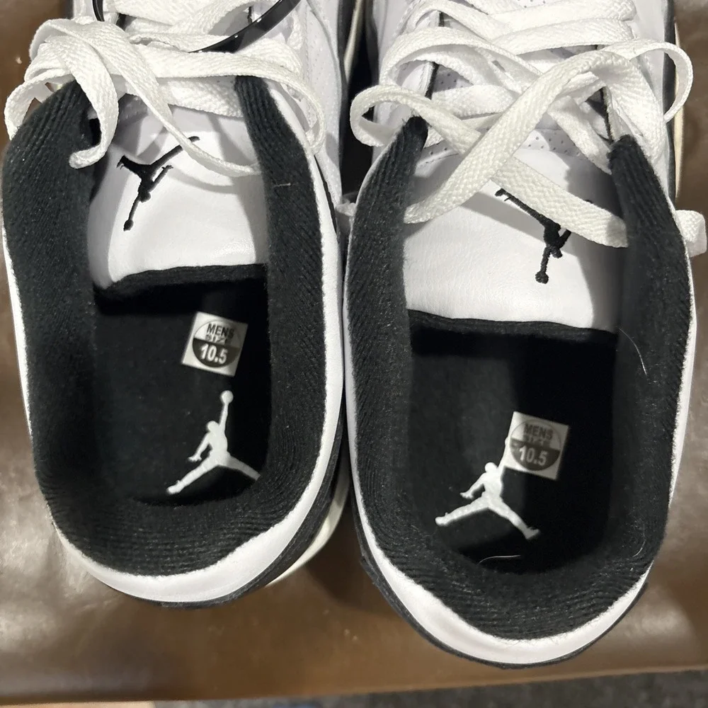 Size 10.5 - Air Jordan Flight Court White Sail Black